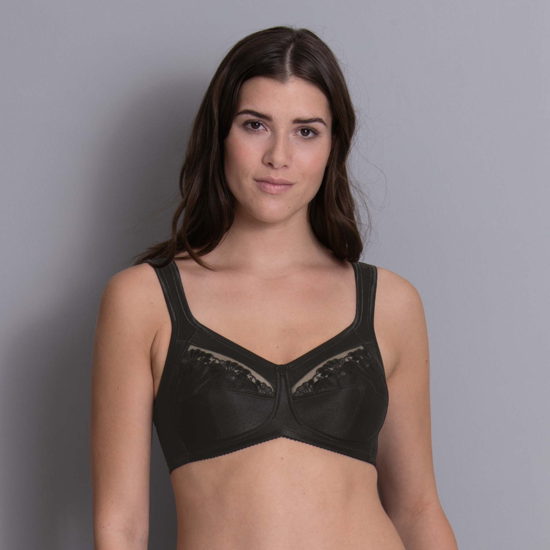 Anita SAFINA Wide Padded Straps Post-Mastectomy Bra Firm Support - Cup A-G in Black and Sand - Image 3