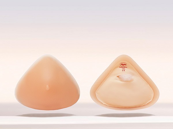 Anita Equitex Volume Multifunctional Symmetrical Triangle Partial Silicone Breast Form with Fleece Back Filling - Ultra-Lightweight