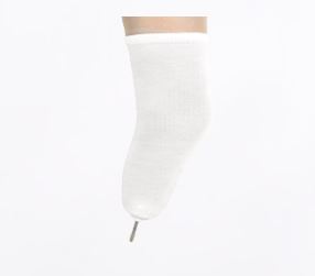 CozMedix BK Amputee Stump Sock CLASSIC COTTON THIN Soft with SILICONE PIN-HOLE, 80% Cotton - BOIL PROOF