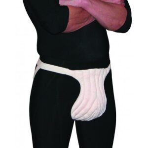 JoViPad Male Genital Lymph Pad with Straps - Suitable for Lymphoedema, Swelling, Fibrosis in the Scrotum & Groin Area