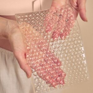 Large A5 Lymph Pad 100% Medical Silicone with Textured Surface - for Fibrotic Tissue, Improved Lymph Flow, Scar Therapy