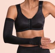 Mild Lymphoedema and Fibrosis Front-Closure Bra with Special Dot Structure to Support Lymph Drainage Firm Support - UK34-50 A-D & UK34-48 E-F in Black, White & Sand - Image 4