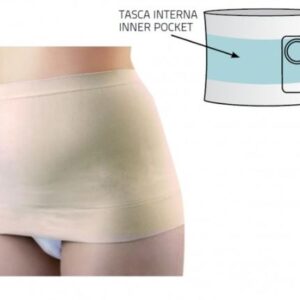 Ostomy Seamless Support Belt in Microfibre Fabric - with Concealed Inner Pocket