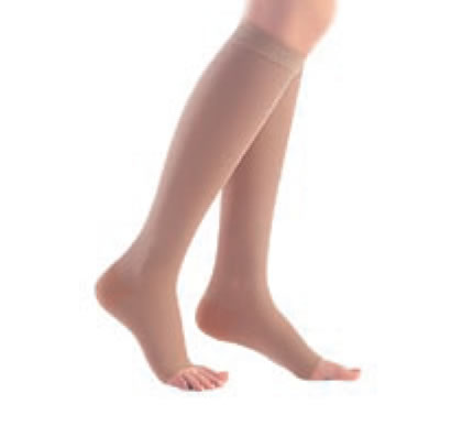 Sigvaris TRADITIONAL 500 Natural Rubber Knee Length Stockings Open Toe - 503 Ccl 2, 504 Ccl 3 & 505 Ccl 4 RAL