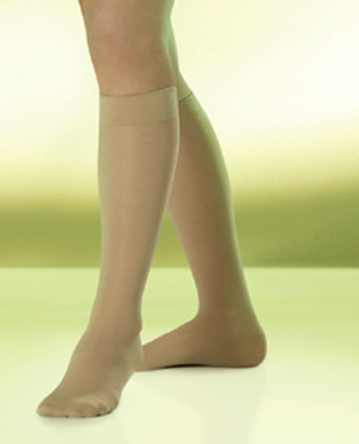 Sigvaris STYLE SEMITRANSPARENT Knee Length Compression Socks Closed Toe - RAL Ccl 1 & Ccl 2