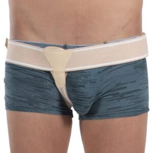 Single Inguinal Hernia Elastic Band Truss with Flexible Cotton Fabric - Universal Size